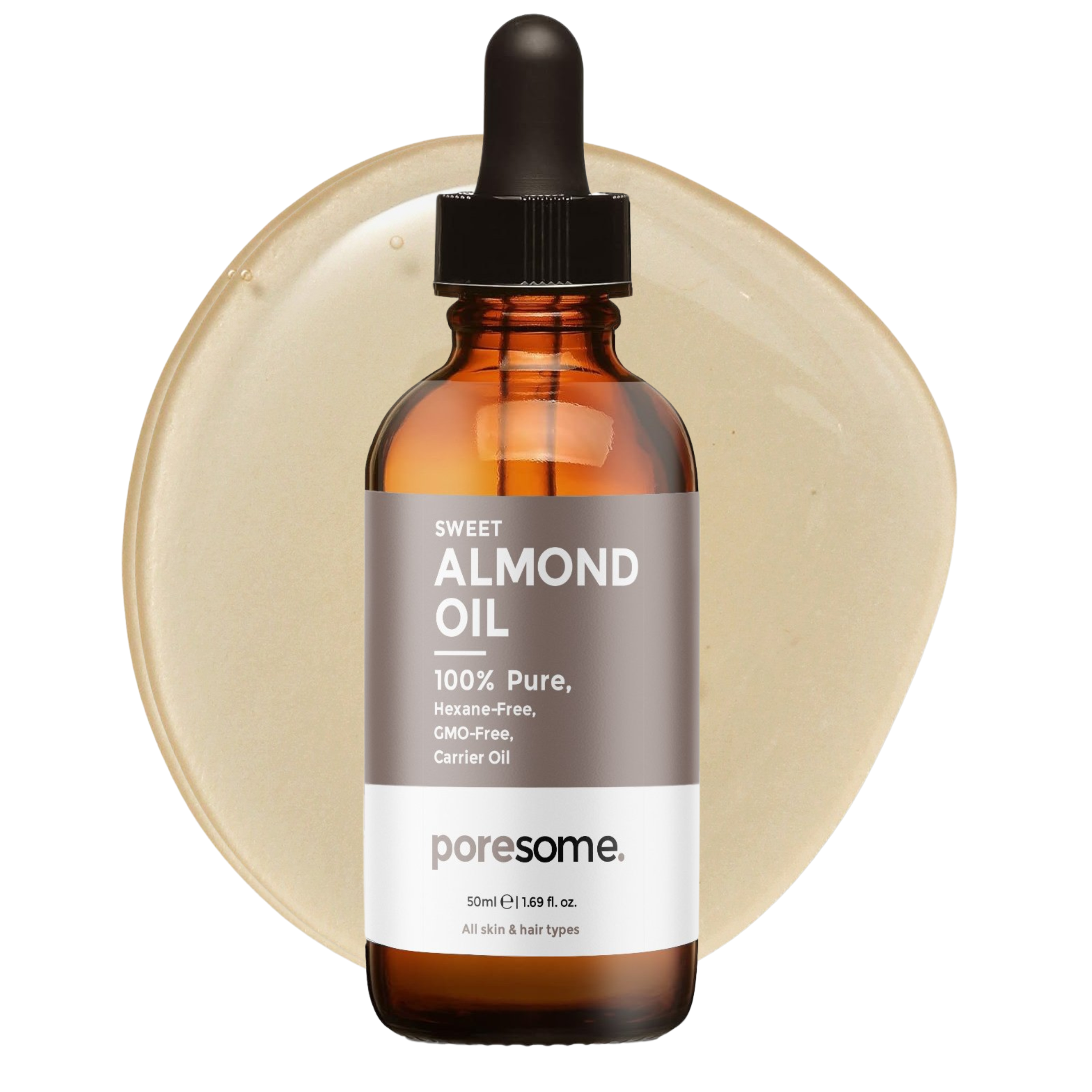 ZNAZ 100% Pure Sweet Almond Oil – Cold Pressed, Natural Carrier Oil For Skin & Hair (30ml To 500ml, Made In UK)